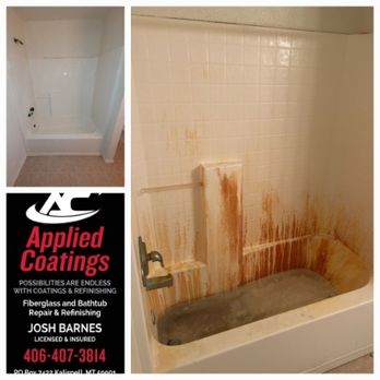 Before and after refinishing
